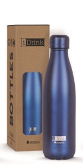 Εικόνα της ΠΑΓΟΥΡΙ i DRINK ID0021 THERM BOTTLE 500ml MATTE BLUE