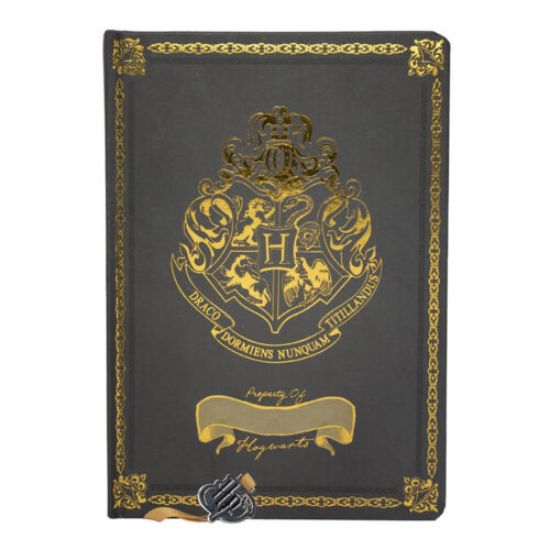 Εικόνα της Harry Potter A5 Chunky Notebook-Black – Crest & Customise