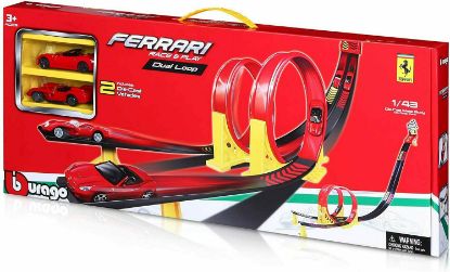 Εικόνα της Bburago Πίστα Ferrari Dual Loop Set με 2 Ferrari