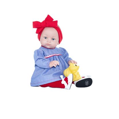 Εικόνα της Magic baby κούκλα Chencho "Alicia red bow "