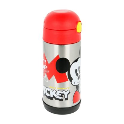 Εικόνα της Mickey Trend Vacuum Insulated Stainless Steel Bottle with Straw 360 ml