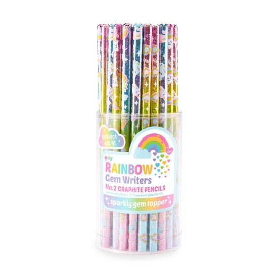 Εικόνα της Rainbow Glitter Gem Writers Graphite Pencils