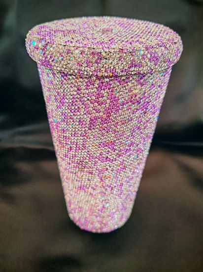 Εικόνα της Crystal ποτήρι θερμός 500ml-Μωβ