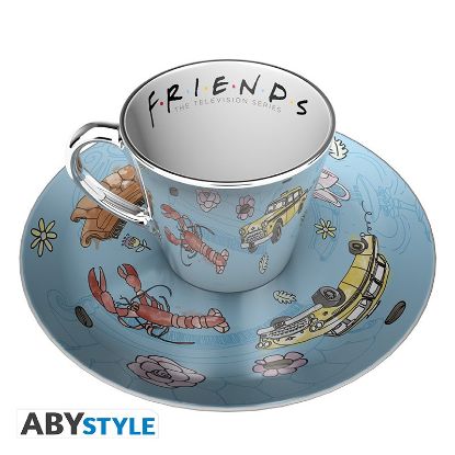 Εικόνα της FRIENDS - Mirror mug & plate set - Pattern