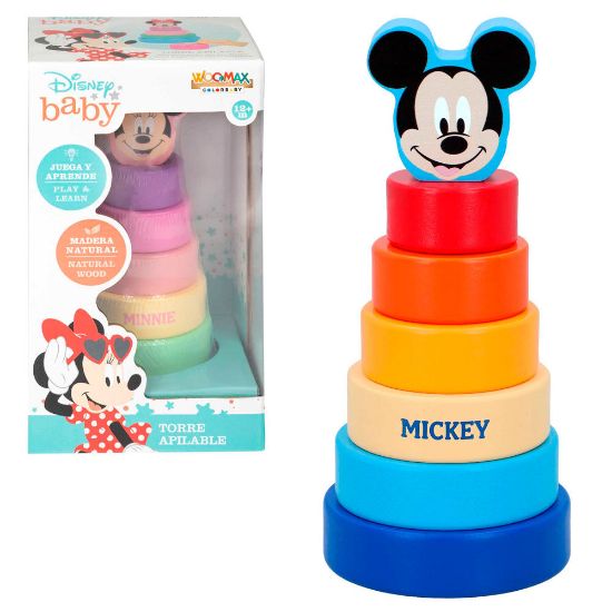 Εικόνα της Disney Baby assorted wooden stacking tower