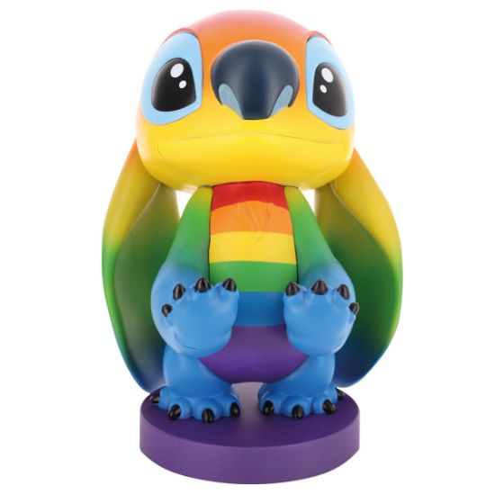 Εικόνα της Disney Stitch Rainbow figure clamping bracket Cable guy 20cm