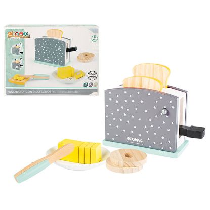 Εικόνα της Toaster with accessories wood 8pcs