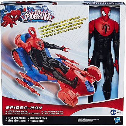 Εικόνα της Marvel Titan Hero Series Spiderman figure + vehicle