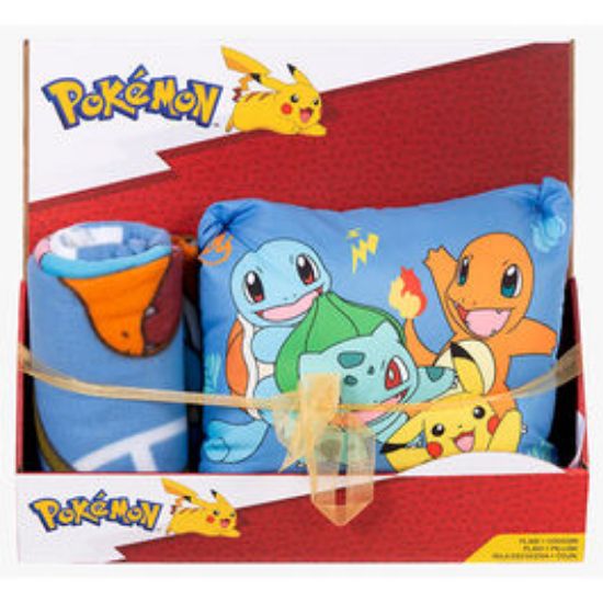 Εικόνα της Pokemon polar blanket + cushion set