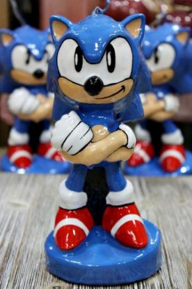 Εικόνα της Πασχαλινή λαμπάδα Sonic  3D 20,5cm x 9,5cm