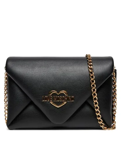 Εικόνα της BORSA PU BLACK GALV. GOLD Women - OS