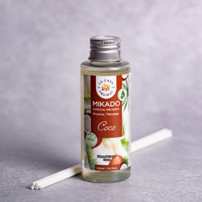 Εικόνα της Αρωματικό χώρου με sticks Καρύδα 100ml