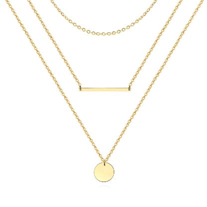 Εικόνα της Necklace, 18K Gold Plated Steel