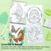 Εικόνα της Ohuhu Bleedproof Coloring Book Mandala & Animals