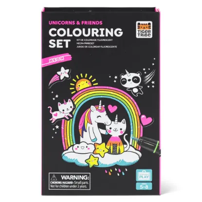 Εικόνα της ΣΕΤ ΔΡΑΣΤΗΡΙΟΤΗΤΩΝ – Neon Colouring Set Unicorn and Friends
