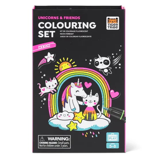 Εικόνα της ΣΕΤ ΔΡΑΣΤΗΡΙΟΤΗΤΩΝ – Neon Colouring Set Unicorn and Friends