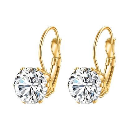 Εικόνα της Earrings, 18K Gold Plated Steel