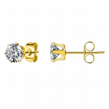 Εικόνα της Earrings, 18K Gold Plated Steel