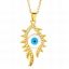 Εικόνα της "evil eye" Necklace, 18K Gold Plated Steel