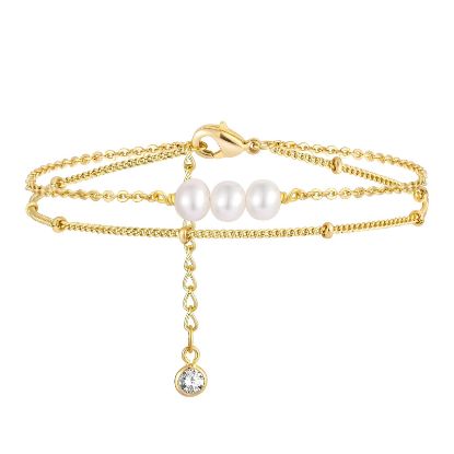 Εικόνα της Bracelet, 18K Gold Plated Steel