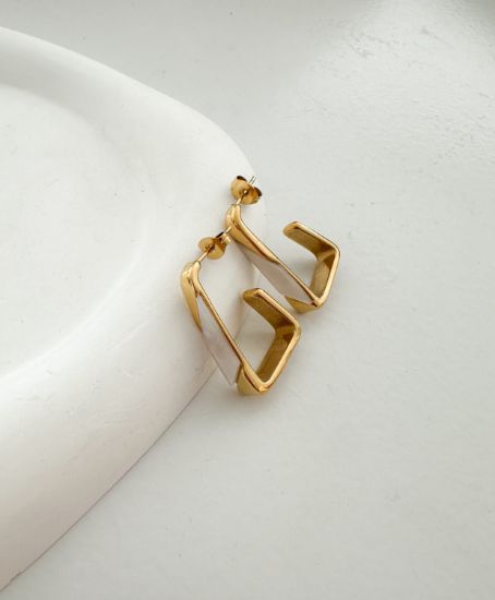 Εικόνα της Fildisi Rectangle Earrings