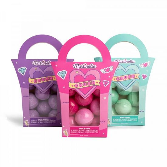 Εικόνα της Αρωματικά Μπάνιου, σε 3 Χρώματα, CRUSH Bath Bombs, Συσκευασία των 6τμχ
