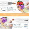 Εικόνα της Ohuhu Honolulu Alcohol Art Markers Σετ Μαρκαδόρων 320 χρωμάτων Brush & Chisel