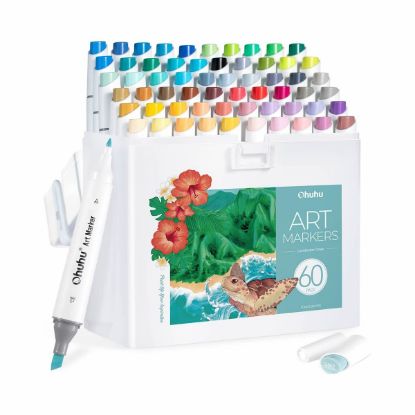 Εικόνα της Ohuhu Kaala Alcohol Art Markers Σετ 60 Tones Chisel & Fine