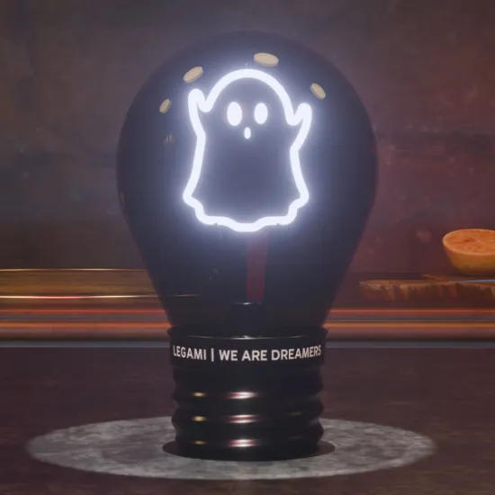 Εικόνα της Decorative Lightbulb-Shaped Table Lamp - Ghost - Bulb Fiction